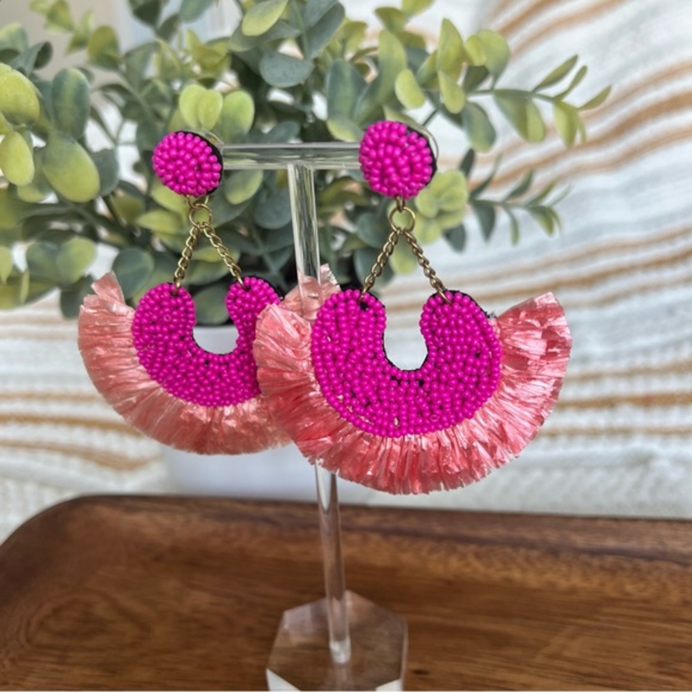 Tassel Decor Drop Earrings‎